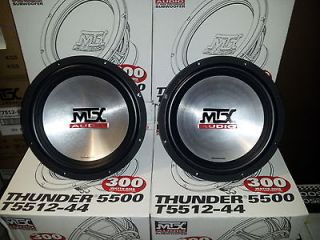 MTX 12 THUNDER 5500 SUBWOOFER DUAL 4 OHM T5512 44 NEW FREE DAY 