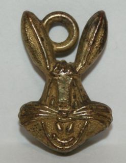 Vintage antique Cereal premium Cartoon Bugs Bunny Rabbit Head Charm 