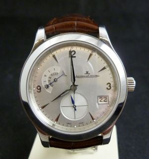 Jaeger LeCoultre Master Control Hometime White 147.58.05.S Watch Mens