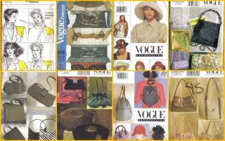 Vogue Fashion Accessories Sewing Pattern OOP Misses You Choose Free 
