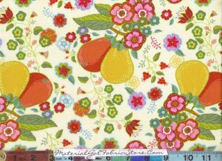 Moda Lily Ashbury Fabric ~ Tradewinds 451 11 Vanilla Cream w/ Moroccan 