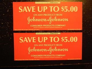   product coupons Lot of 2 Johnson & Johnson Neosporin Cortaid Band Aid