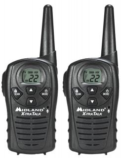 MIDLAND LXT118 18 MILE 2 TWO WAY RADIOS WALKIE TALKIES FRS/GMRS PAIR 