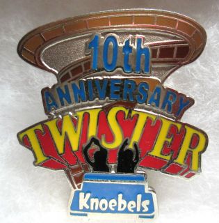 Souvenir Collector Pin Knoebels Amusement Park Elysburg Pa Twister 