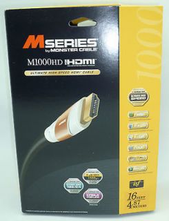 Monster Cable M1000HD 16 HDMI Cable 4.8 meters