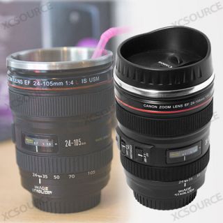 Canon Lens Cup Coffee Mug Camera EOS 24 105mm Model Stainless + Gift 