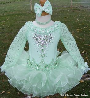 NEW National State Glitz Pageant Dress Custom Made Size 18m 24m 2t