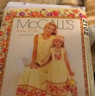 McCALLS MOMMY AND ME PATTERN BY APRIL CORNELL #2102