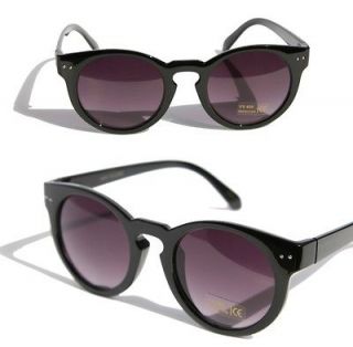   Round Wayfare Vintage Designer Inspired Sunglasses p3 Gloss black New