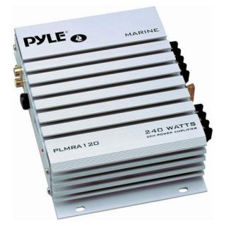 NEW Pyle PLMR A120 2 Channel 240 Watt Waterproof Marine Amplifier