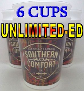 SOUTHERN COMFORT COLLECTORS STADIUM CUPS   SET of 6   BRAND NEW 