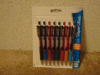 Paper Mate Profile Elite Retractable Ballpoint Pens Assorted Inks Bold 