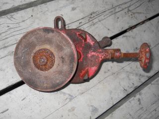 vintage american made bench grinding wheel 4 1/2  wheel