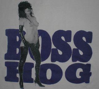 Vtg 1989 BOSS HOG Shirt Sonic Youth Blues Explosion Melvins Amp 