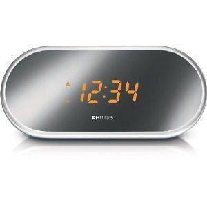 Philips AJ1000B/37 Mirror finish Alarm Clock FM radio with Dual Alarm