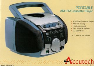 am fm cassette player portable