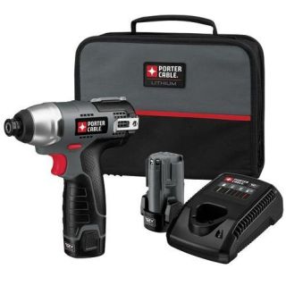 PORTER CABLE 12V MAX Lithium Cordless Compact 1/4 IN. Impact Driver 