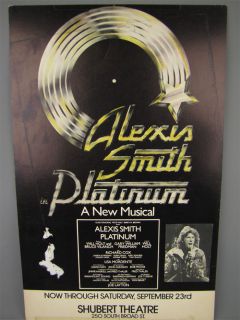 1978 Broadway Musical Shubert Theater Poster Platinum