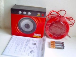 Pringles Amplified Speaker Red Limited Edition & 3 x AAA Batteries NEW