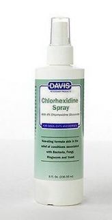 Davis Professional Grooming Products Chlorhexidine Spray 8 oz Dogs 