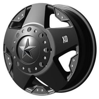 KMC XD775 Rockstar Dually Matte Black Wheel 16x6 8x170mm BC