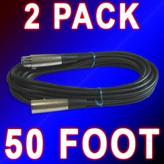 Lot XLR male to female 3Pin Mic Microphone Lo Z extension Cable cord 