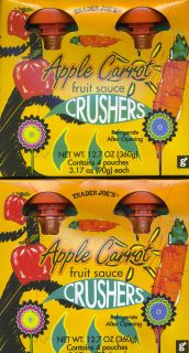 Trader Joes Crushers Apple Carrott 8 Servings with FREE FAST 