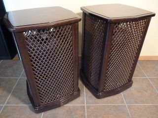 Sansui SF 2   Refurbished Floor Speakers   End Table Design   65 Watt 