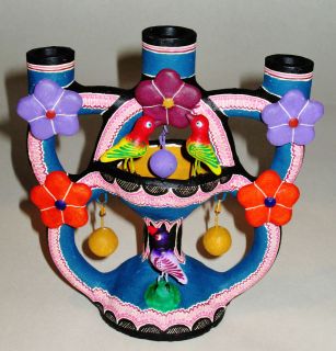 Mexican Tree of Life CandleHolder  by Saul Montesinos Gonzalez