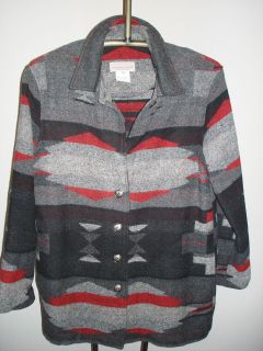  Isles Wool Blend Native American Wester Santa Fe Jacket Size M