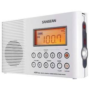SANGEAN WATERPROOF AM FM PLL DIGITAL TUNER SHOWER RADIO +HANGER NEW 