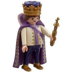   4663 Royal King with Golden Sceptre, crown, purple cape MIB