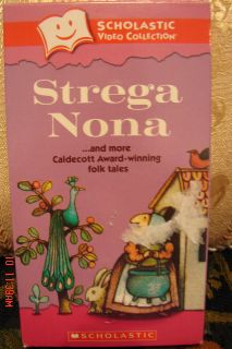 Scholastic Strega Nona & more Caldecott Folk Tales Vhs Video FREE US 