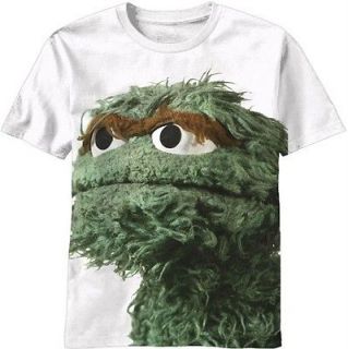 Sesame Street Big Photo of Oscar the Grouch Tee Shirt Sizes S 2XL