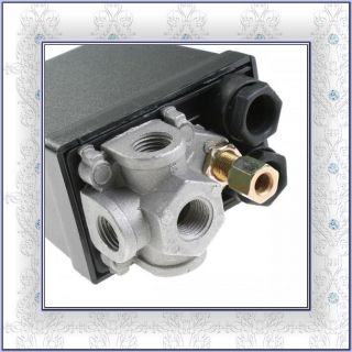 Air Compressor Pressure Switch Control Valve 90 120 psi 15 240V Switch