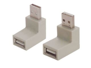 1set USB2.0 Male to Female 90 degree Low Profile up & Down Right 