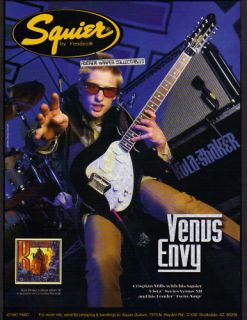  Crispian Mills Fender Squier Venus Guitar original paper advert 1997