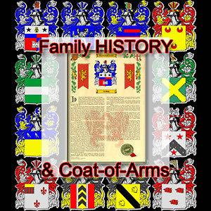   Name History   Coat of Arms   Family Crest 11x17 SINCLAIR TO STOUT