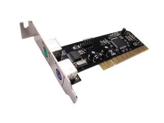 SYBA PCI Low Profile USB 2.0 Internal Header + Dual PS2 Card Model SD 