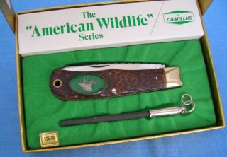 CAMILLUS AMERICAN WILDLIFE SERIES LARGE TRAPPER KNIFE