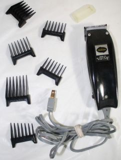 VTG Sunbeam Hair Clippers Model 80 .3 Amp with 6 Combs Works Great