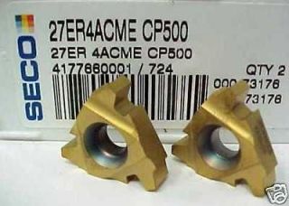 Seco #73176 27ER4ACME CP500 Carbide Thread Turning Inserts