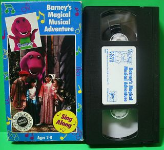   Barneys Magical Musical Adventure Children Kids VHS Video Songs Fun
