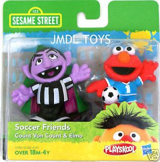 SESAME STREET SOCCER FRIENDS COUNT VON COUNT & ELMO NEW IN PACKAGE