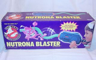 Kenner THE REAL GHOSTBUSTERS NUTRONA BLASTER Toy Weapon LASER GUN MIB 