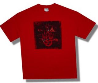 New Static X Machine Logo Box on Red X Large T shirt