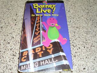 Barney Live In New York City Radio City Music Hall VHS OOP Classic 