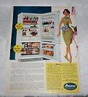 VINTAGE AMANA REFRIGERATOR AD, 1962, 1960S RETRO AD,RETRO POP WALL 