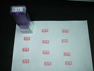 Personalized Name Self Inking Custom Made Small Stamp Convenient 