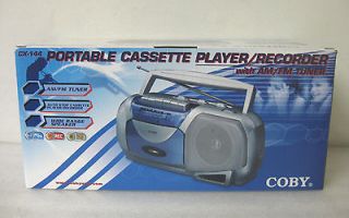 NEW Coby CX144 Portable AM/FM Cassette Player/Recorde​r